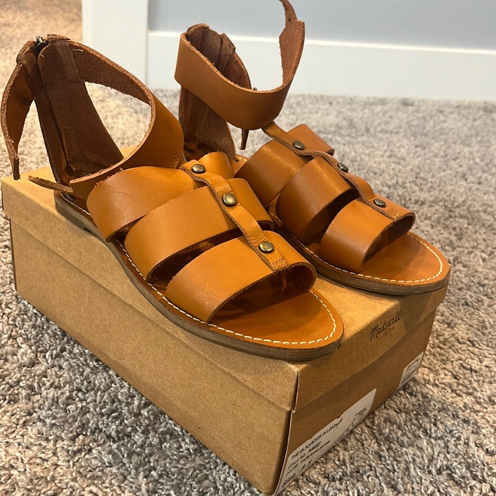 Madewell Gladiator Sandals - worn twice!
